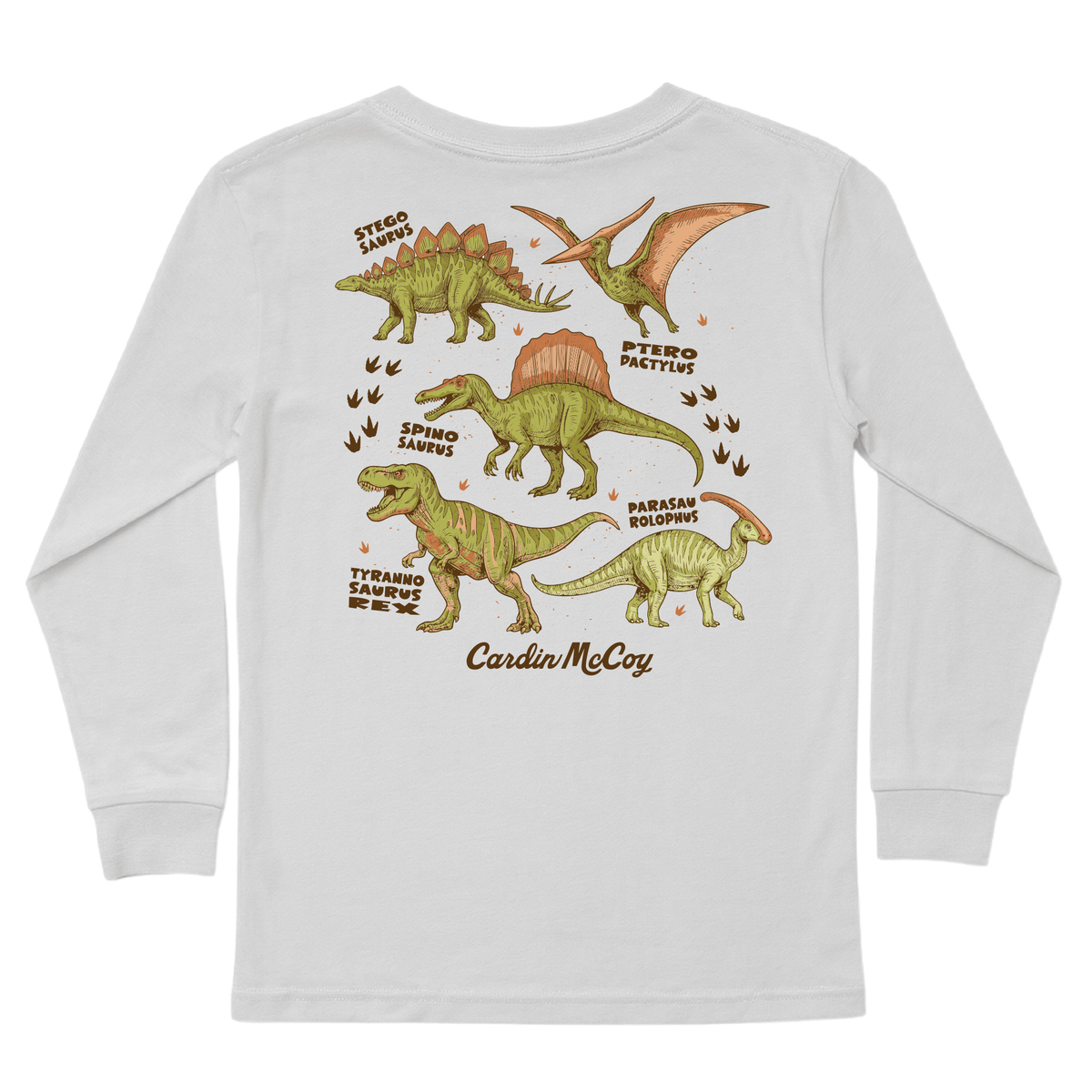 Kids' Dino Types Long-Sleeve Tee