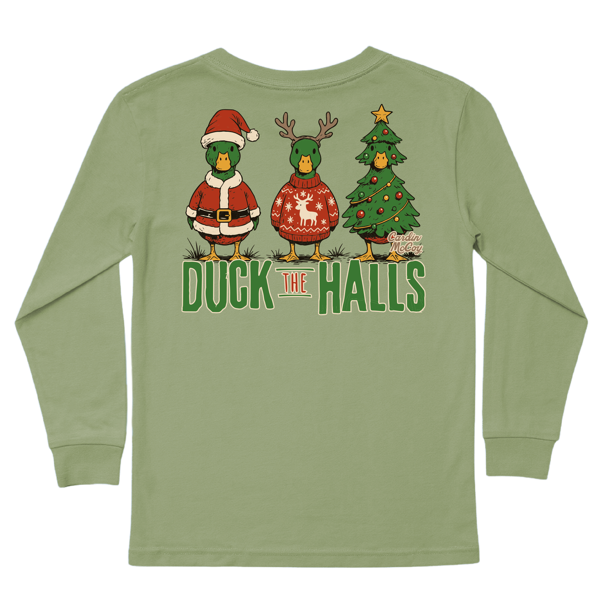 Kids' Duck The Halls Long-Sleeve Tee
