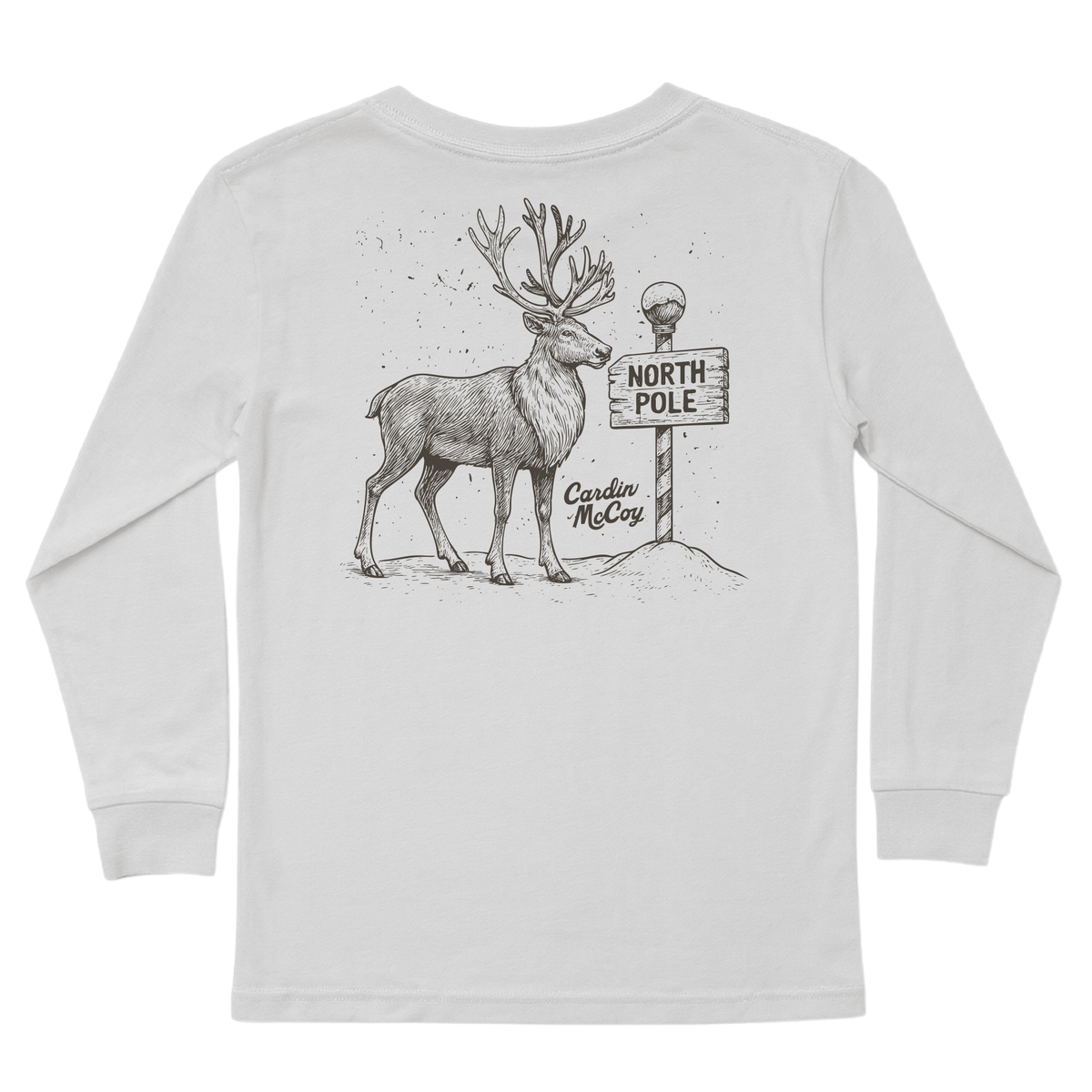 Kids' North Pole Sketch Long-Sleeve Tee