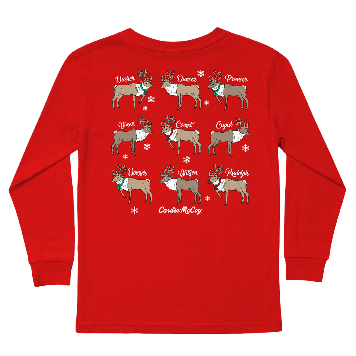 Kids' Reindeer Breeds Long-Sleeve Tee