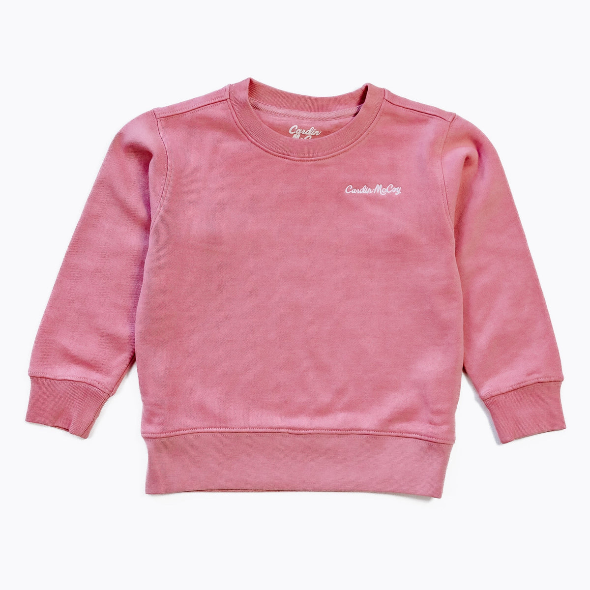 Kids' Cardin McCoy Embroidered Crewneck Sweatshirt Pink